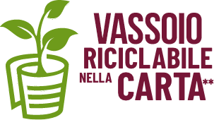 vassoio riciclabile nella carta